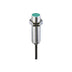 Pepperl+Fuchs 3RG4013-0KB00 M30 inductive sensor, 15 mm range, PNP normally open output, IP67-rated for industrial use.
