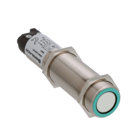 Pepperl+Fuchs 3RG6013-3AF00 inductive sensor, M30, 15 mm range, PNP NO, IP69K stainless steel housing.