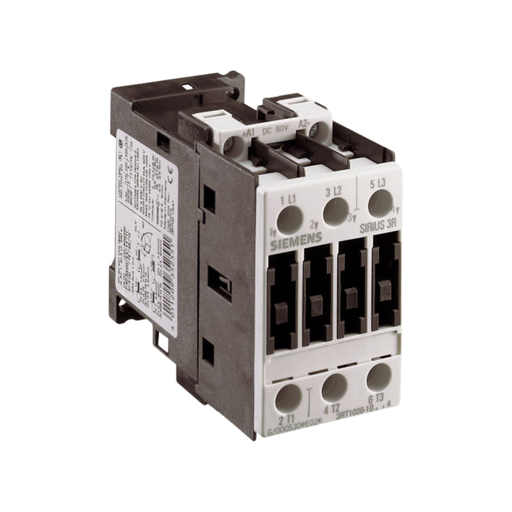Contactor de potencia SIRIUS de 3 polos 3RT1026-1BB40 de Siemens