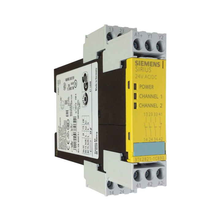 Siemens 3TK2821-1CB30 | Relé de segurança SIRIUS, 24 V CC, 3NO + 1NC