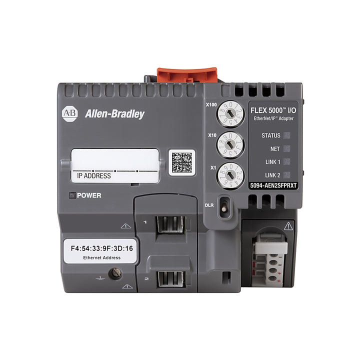 Allen-Bradley 5094-AEN2SFPRXT EtherNet/IP Adapter, FLEX 5000, SFP, 24V DC, extreme temperature