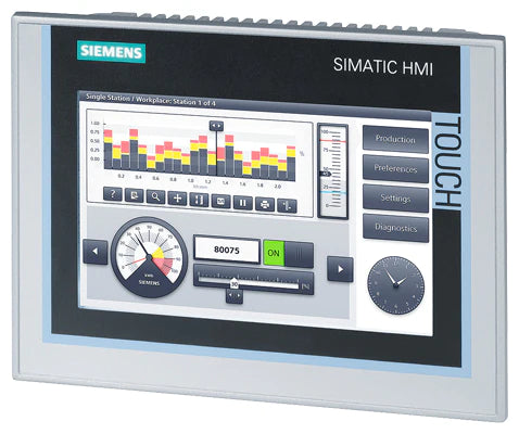 6AV2124-0GC01-0AX0 Siemens SIMATIC HMI TP700 Comfort, Comfort Panel, manejo táctil, pantalla TFT panorámica de 7", 16 millones de colores, interfaz PROFINET, interfaz MPI/PROFIBUS DP, 12 MB