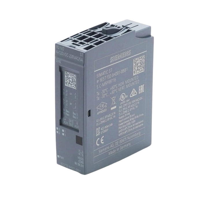 Siemens 6ES7132-6HD01-0BB1 digital output module for SIMATIC S7-1200 PLC.