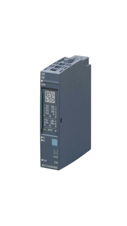 6ES7137-6AA01-0BA0 Siemens SIMATIC ET 200SP, CM PTP communication module for serial connection RS-422, RS-485 and RS-232, freeport, 3964 (R), USS, MODBUS RTU master, slave, max. 250 Kbit/s, suitable for BU type A0, pack