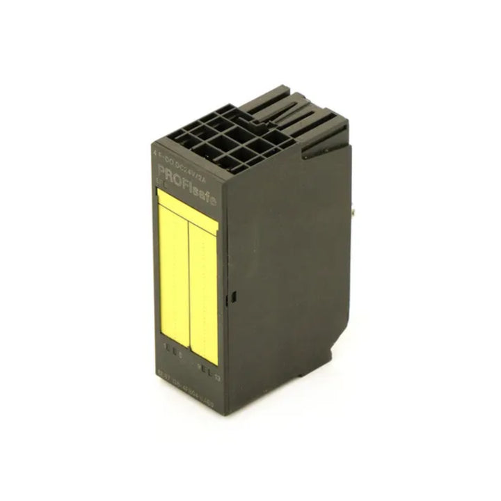 Siemens 6ES7138-6BA01-0BA0 ET 200SP analog input module, 2 channels, voltage and current signals, DIN rail mount.