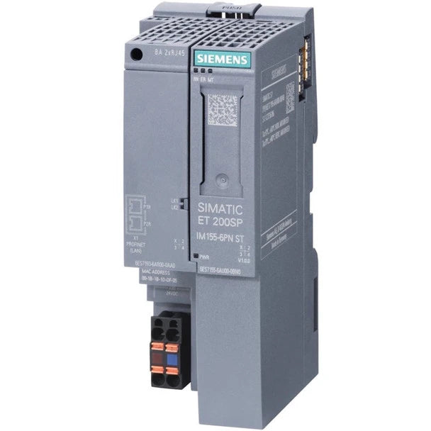 6ES7155-6AA01-0BN0 SIEMENS SIMATIC ET 200SP, paquete PROFINET IM, IM 155-6PN ST, máx. 32 módulos de E/S y 16 módulos ET 200AL, intercambio en caliente individual