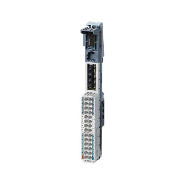 Siemens 6ES7193-6BP20-0DA0 ET 200SP Base Unit, Push-In connection, 20mm width, industrial automation module mounting.