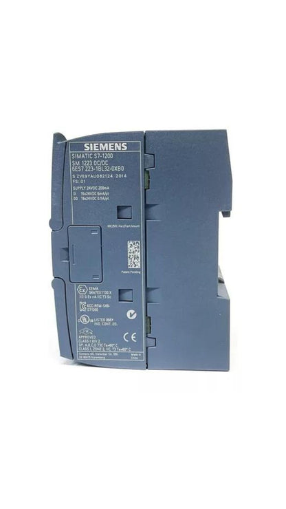 6ES7223-1BL32-0XB0 Siemens SIMATIC S7-1200, E/S digitales SM 1223, 16 DI/16 DO, 16 DI 24 V CC, disipador/fuente, 16 DO, transistor 0,5 A