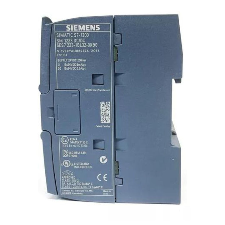 6ES7223-1BL32-0XB0 Siemens SIMATIC S7-1200, Digital I/O SM 1223, 16 DI/16 DO, 16 DI 24 V DC, Sink/Source, 16 DO, transistor 0.5 A - DDPARTS SOLUTION