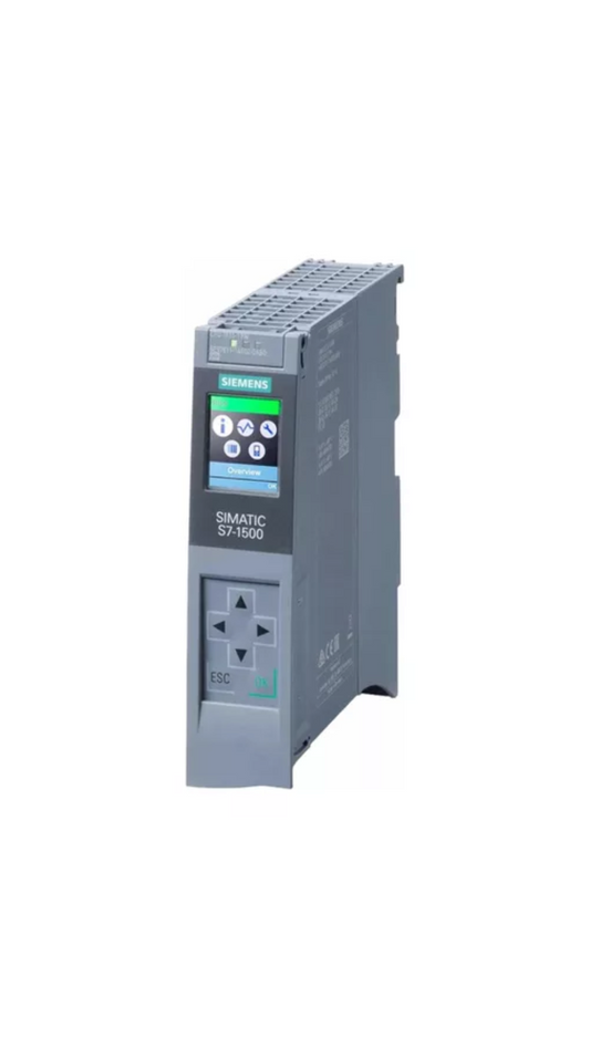 6ES7511-1AK02-0AB0 Siemens SIMATIC S7-1500, CPU 1511-1 PN, Central processing unit with working memory 150 KB for program and 1 MB for data, 1. interface: PROFINET IRT with 2 port switch, 60 NS bit-performance