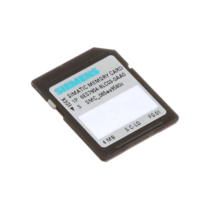 Siemens 6ES7954-8LC03-0AA0 SIMATIC memory card for data storage in automation systems.