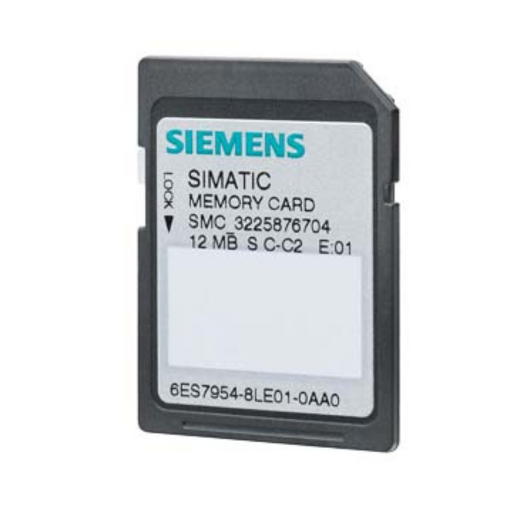 6ES7954-8LE03-0AA0 Siemens SIMATIC S7, MEMORY CARD FOR S7-1X00 CPU/SINAMICS, 3,3 V FLASH, 12 MBYTE - DDPARTS SOLUTION