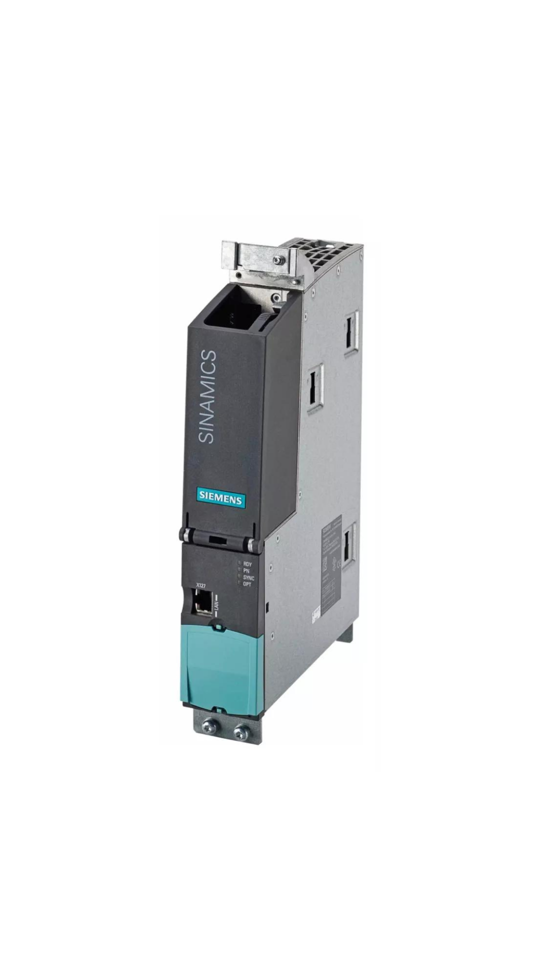 6SL3120-1TE21-0AD0 Siemens SINAMICS S120 SINGLE MOTOR MODULE INPUT: DC 600V OUTPUT: 3-PH 400V, 9A FRAME SIZE: BOOKSIZE D-TYPE INTERNAL AIR COOLING OPTIMIZED PULSE SAMPLE AND SUPPORT OF THE EXTENDED SAFETY INTEGRATED FUNCTIONS INCL. DRIVE-CLIQ CABLE