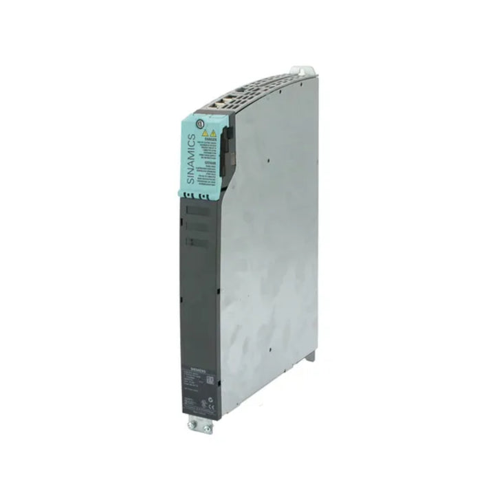 Siemens 6SL3120-1TE15-0AA4 double motor module, 15 A, SINAMICS S120 for dynamic multi-axis drive systems.