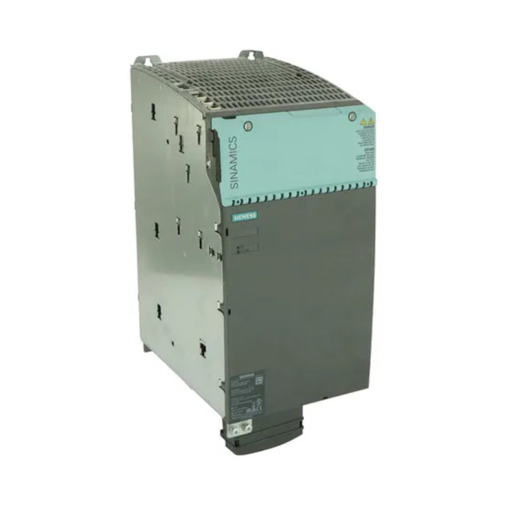 Siemens 6SL3130-6TE25-5AA3 SINAMICS S120 55 kW Active Line Module with energy feedback and integrated reactor.