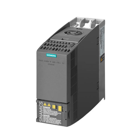 Siemens 6SL3210-1KE18-8AP1 SINAMICS G120 PM240-2 Power Module, 4 kW, 3AC 400V, with brake chopper, compact and efficient.