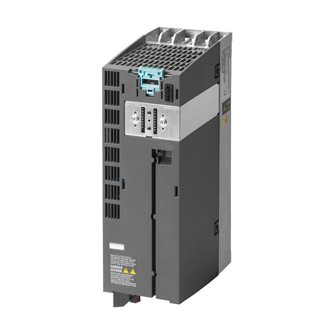 Siemens 6SL3210-1PE21-4UL0 SINAMICS G120C inverter, 4 kW, UL-certified, with PNP inputs and braking chopper.