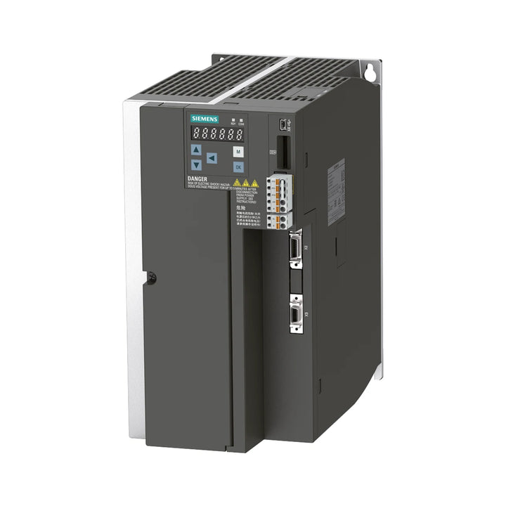 Siemens 6SL3210-5FE15-0UF0 SINAMICS S120 power module, 400 V, 15 A, for industrial motor control.