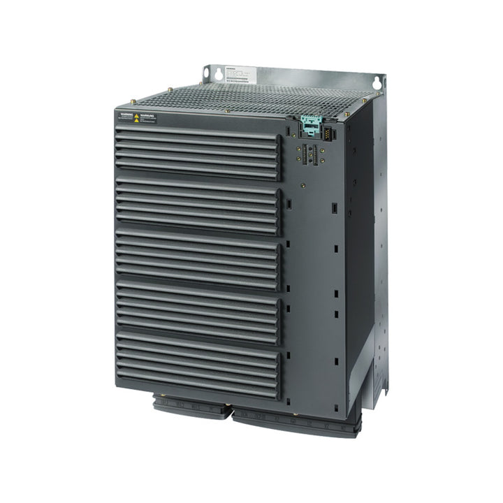 Siemens 6SL3224-0BE34-5UA0 SINAMICS PM240-2 power module, 45 kW, with braking chopper and cabinet installation.