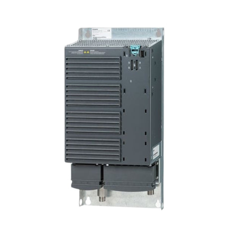 Siemens 6SL3224-0BE35-5AA0 SINAMICS G120 PM240-2 power module 22 kW with braking chopper and IP20 cabinet protection.