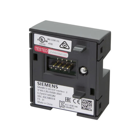 Siemens 6SL3255-0VA00-2AA1 Smart Access Module for SINAMICS G120, enables wireless drive setup via mobile browser.