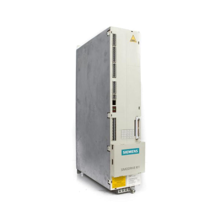 Siemens 6SN1145-1AA01-0AA0 power module, 16/21 kW, regulated, for SIMODRIVE 611 CNC drive systems with internal air cooling.