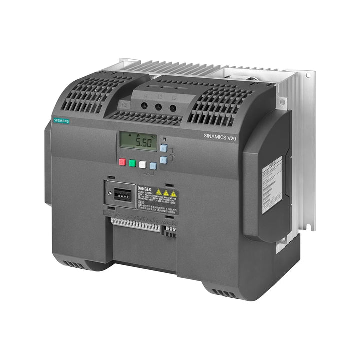 Siemens 6SL3210-5BE27-5UV0 inverter for 75 kW pump and fan systems in industrial environments.