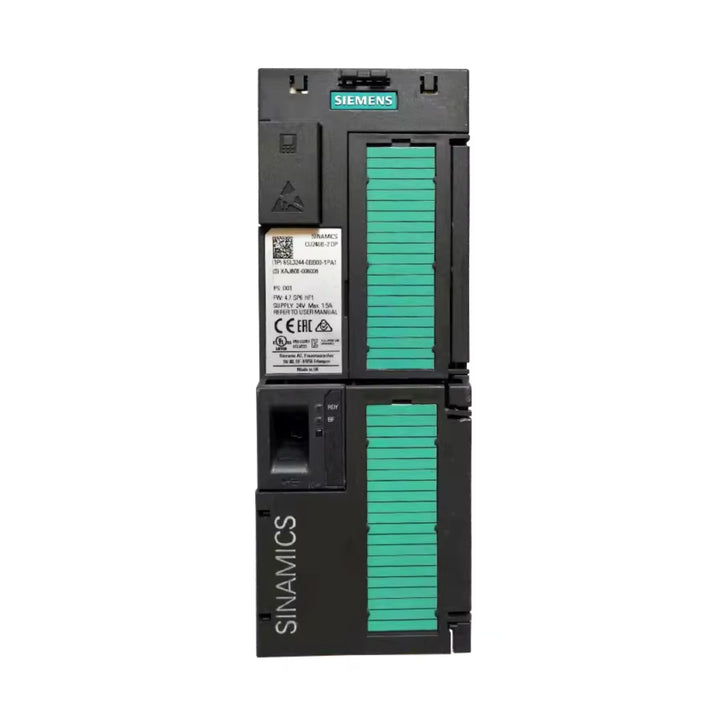 Siemens 6SL3244-0BB00-1PA1 CU240D-2 PN-F control unit for G120D drives with PROFINET and IP65 protection.