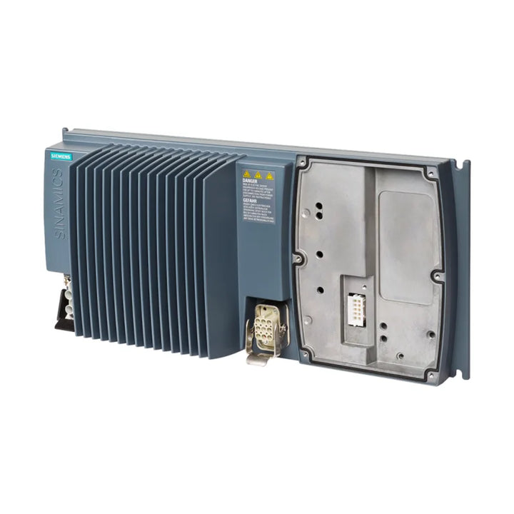 Siemens 6SL3525-0PE21-5AA1 SINAMICS G120X 7.5 kW power module for pumps, fans, and infrastructure systems.