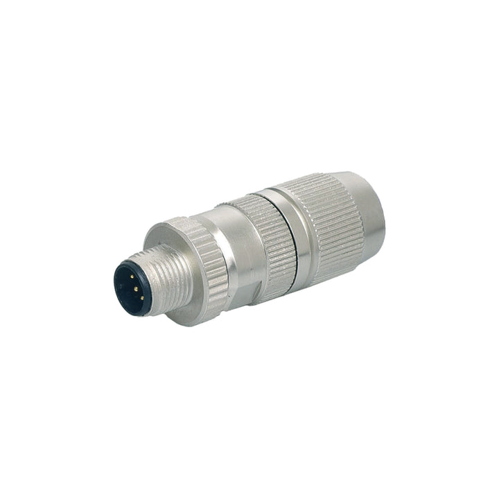 Murrelektronik 7000-14521-0000000 M12 5-pin angled shielded male connector with IP67 protection.