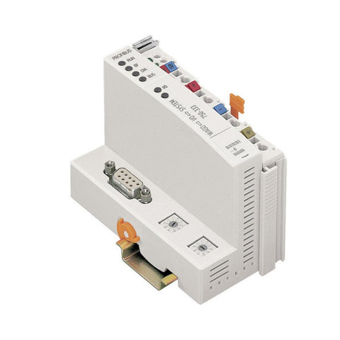 WAGO 750-333 PROFIBUS DP fieldbus coupler, 12 MBaud, supports 63 I/O modules, IP20