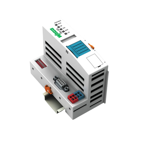 WAGO 750-343 PROFIBUS DP ECO fieldbus coupler, 12 MBaud, supports up to 63 modules, IP20