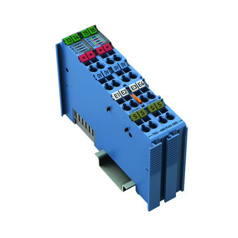 WAGO 750-486 4-channel analog input module 0/4-20 mA SE intrinsically safe, NE43 diagnostics, IP20