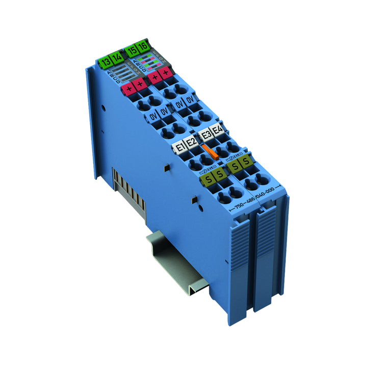 WAGO 750-486 4-channel analog input module 0/4-20 mA SE intrinsically safe, NE43 diagnostics, IP20