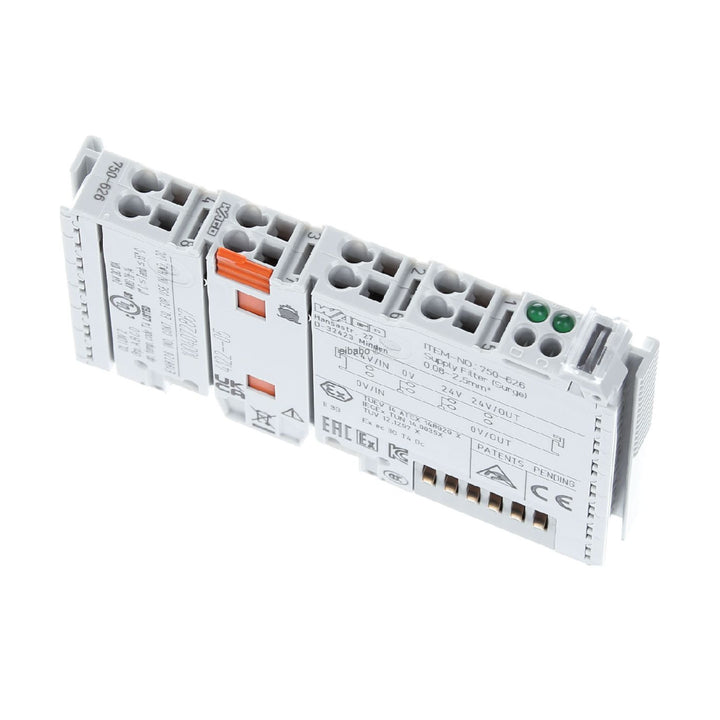 WAGO 750-626 24 VDC supply filter module with surge protection, 10 A power jumper, IP20