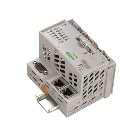 WAGO 750-8212 PFC200 Controller, dual Ethernet &amp; RS-232/485, modular I/O support, IP20