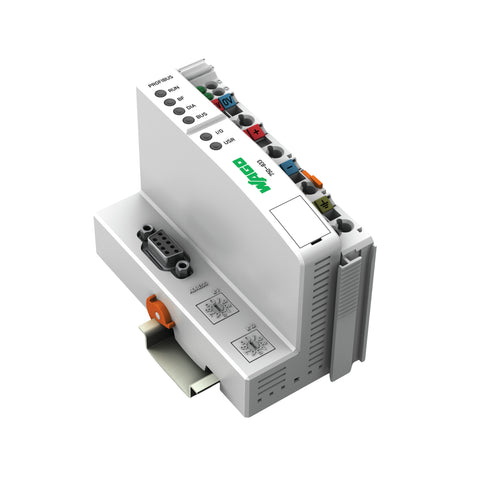 WAGO 750-833 PROFIBUS DP/V1 Controller Slave, 16-bit CPU, 63 modules, 12 MBaud, IP20