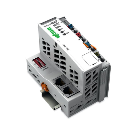 WAGO 750-891 Controller Modbus TCP 4th Gen, dual Ethernet, DIN-rail, IP20