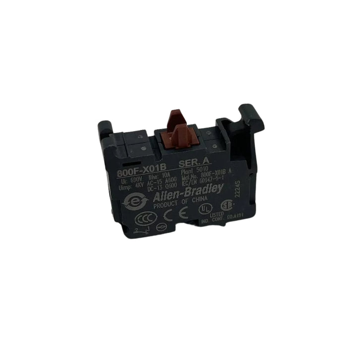 Bloque de contactos Allen-Bradley 800F-X01B | 22,5 mm | 1 NCEB |