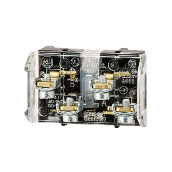 Allen-Bradley 800T-XA1 Shallow Block, 1 N.C. (Late Break) - 1 N.O.