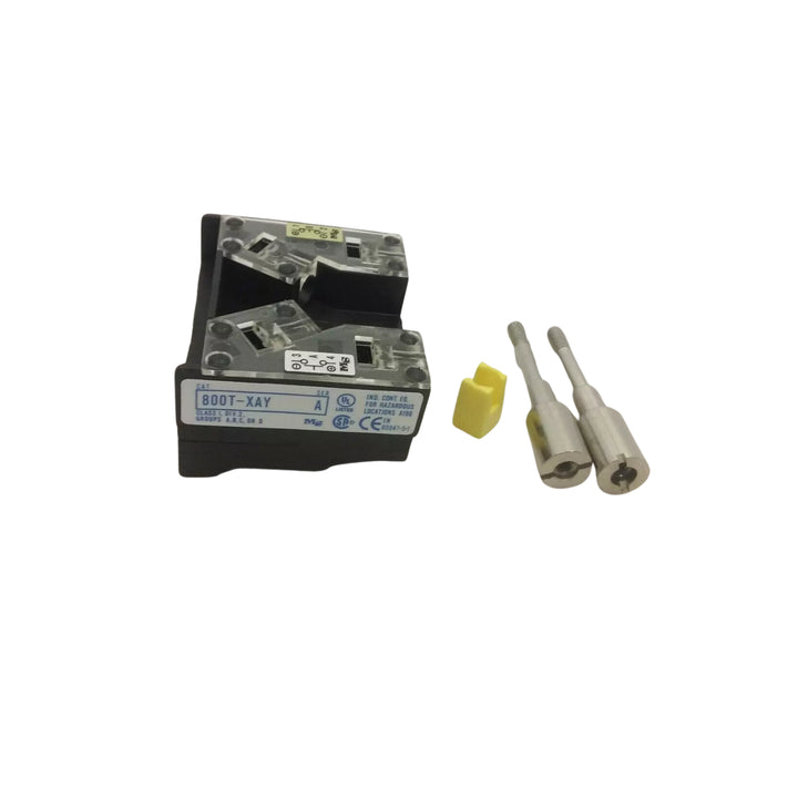 Bloco de interruptores Allen-Bradley 800T-XAY | Empilhável | 1 NA - 1 NF