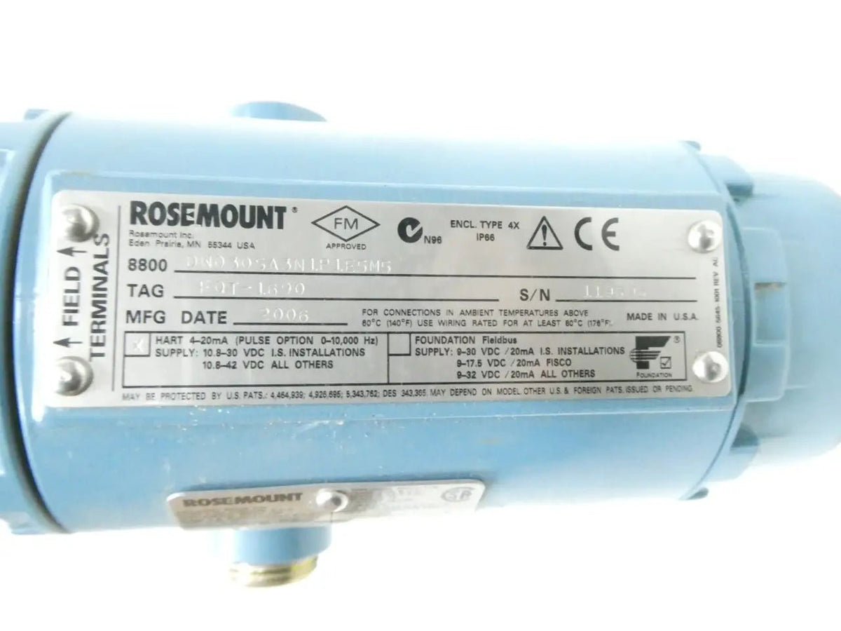 8800DW030SA3N1P1E5M5 Rosemount 3-inch Vortex Flow Meter - Wide ...