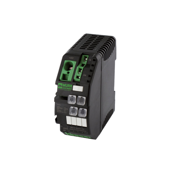 Murrelektronik 9000-41064-0400000 M12 male panel mount connector, 4-pin, front mounting, IP67 industrial use.