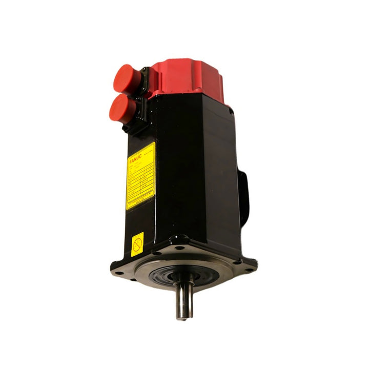 FANUC A06B-0152-B177 α22/2000 servo motor with straight shaft and brake for CNC machinery.