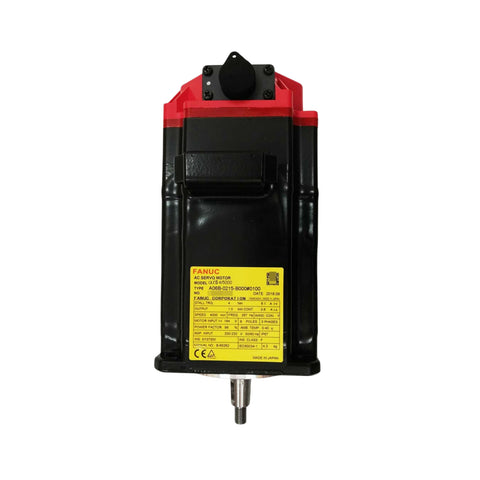 FANUC A06B-0215-B000#0100 α30/2000 servo motor with smooth shaft for CNC and industrial automation systems.