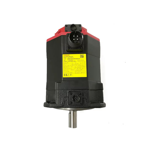 FANUC A06B-0235-B502#0100 α5/2000 servo motor with brake for precise CNC and automation safe stopping.
