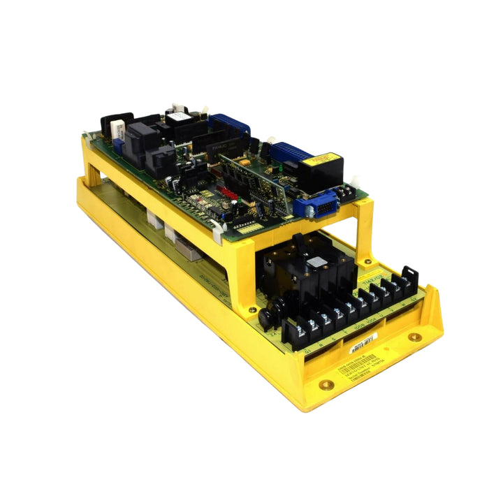 FANUC A06B-6058-H004 AC servo drive unit for Model 5/0S motors, designed for CNC motion control applications.