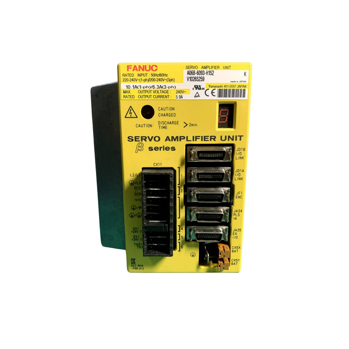 FANUC A06B-6093-H152 servo amplifier for CNC machines, delivering precise control and reliable machine performance.