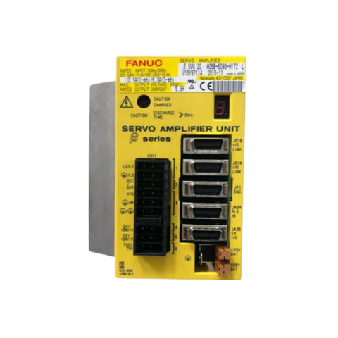 FANUC A06B-6093-H172 SPM-40 spindle amplifier delivering 40 kW power for α series CNC spindle motors.