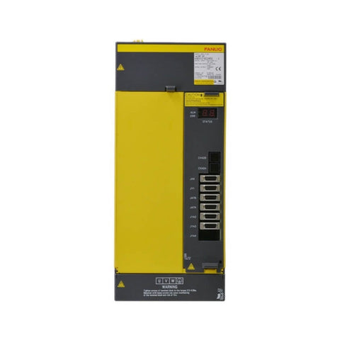 FANUC A06B-6141-H037#H580 SPM-37HVi spindle amplifier for Alpha i CNC systems with 37 kW control and protection features.